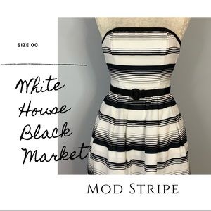 Mod Stripe White House Black Market Dress